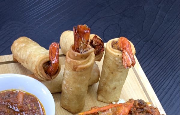 Prawn spring rolls